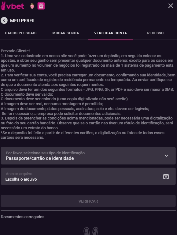 criar conta na VBet